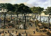 Candido Lopez Representation of the Brazilian Army at Curuzu during the War of the Triple Alliance. oil painting